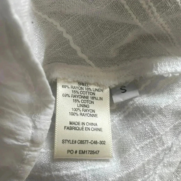 NEW Anthropologie Cloth & Stone Linen/Cotton Blend Fit and Flare Mini Dress Sz S - Picture 8 of 8